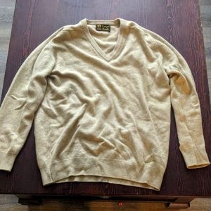 Vintage Pringle 100% Cashmere V-Neck Sweater